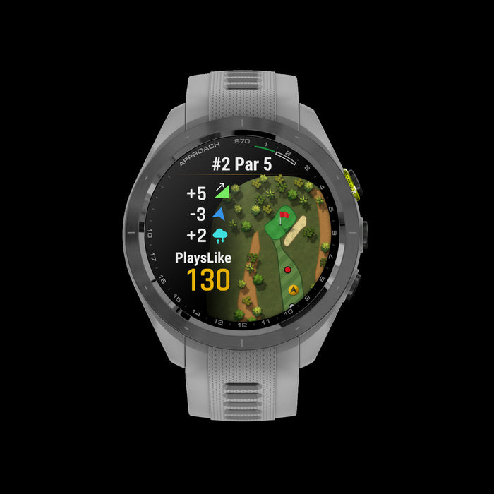 Garmin Approach S70 42mm - Ceramique Noire, Montre De Golf Amoled, 43 000 Parcours, Caddie Virtuel, Gps