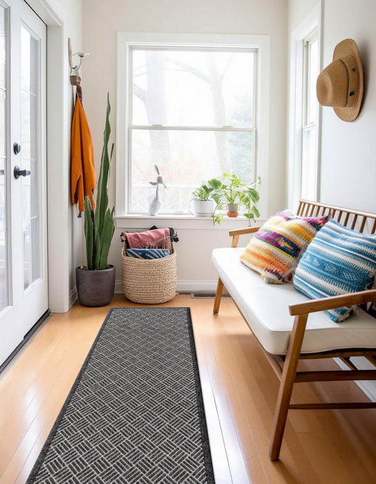 Tapis Contemporain Eve 2'0\" x 10'0\" en Gris