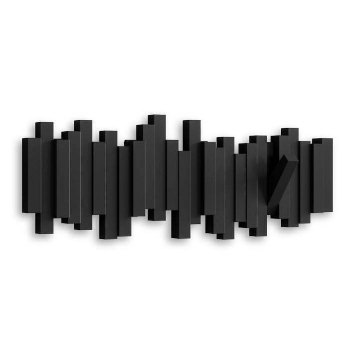 Portemanteau mural moderne Sticks de Umbra - noir