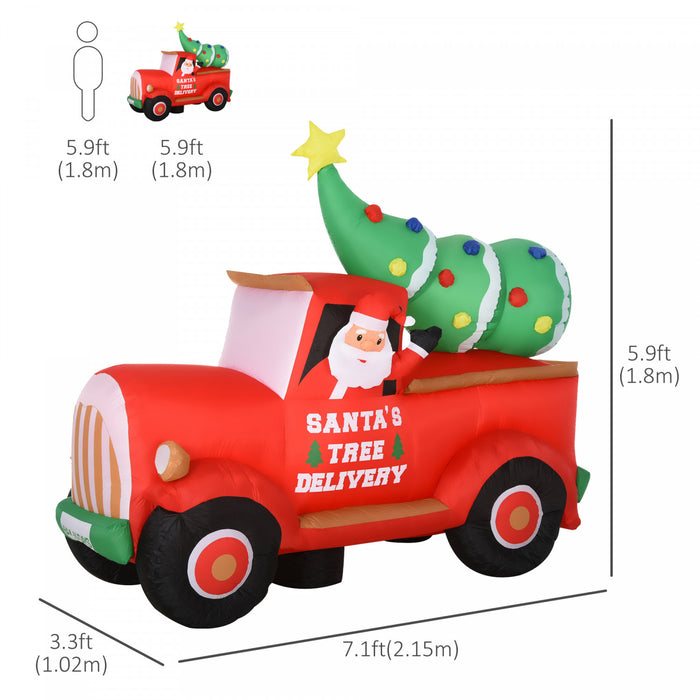 Homcom Camion Gonflable De Noel