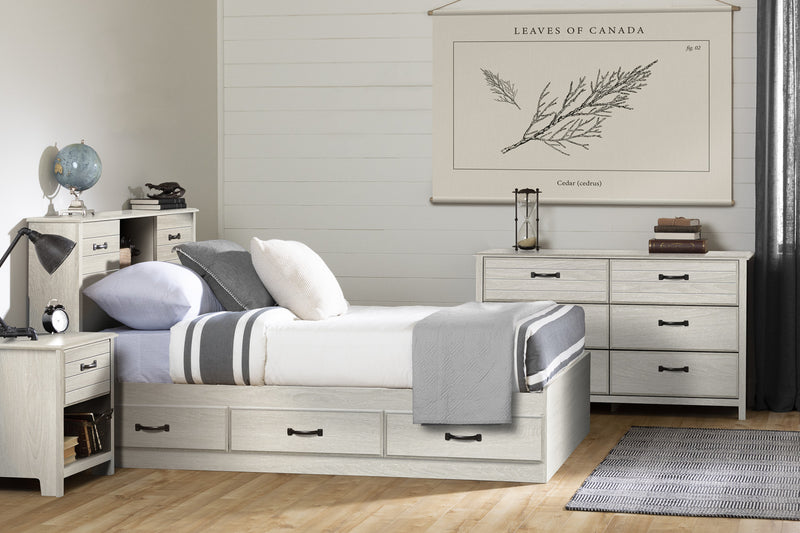 Commode Ulysses à 6 tiroirs - chêne hivernal