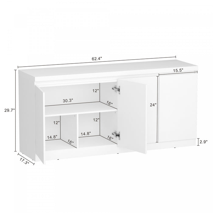 Buffet Griffin Moderne 62\" en blanc