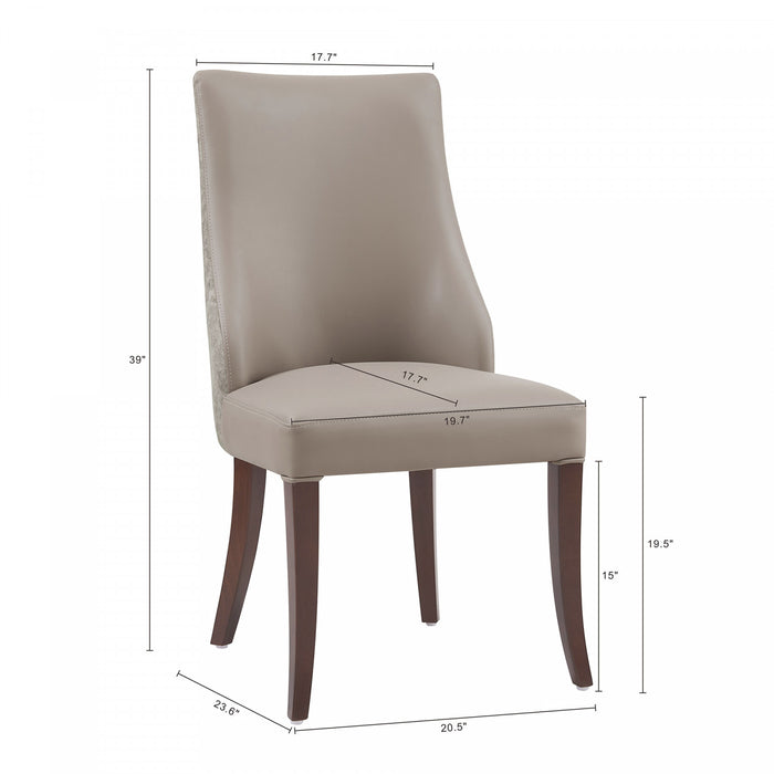 Ensemble de 6 chaises de salle a manger Connie Modern en taupe