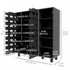 HOMCOM Shoe Storage Cabinet with 5-tier Cupboard and 5 Open Shelves
