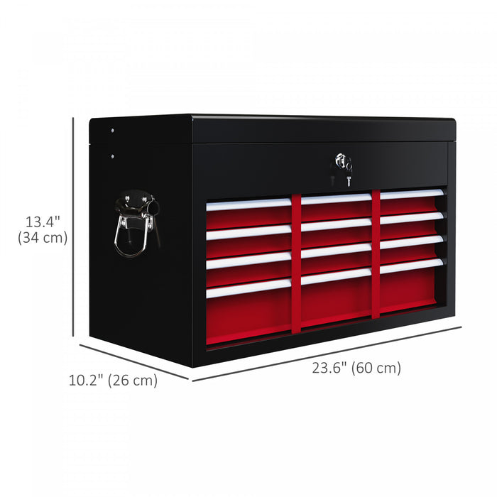 Homcom Boite A Outils En Metal A 6 Tiroirs De 24 Po Avec Boitier Superieur