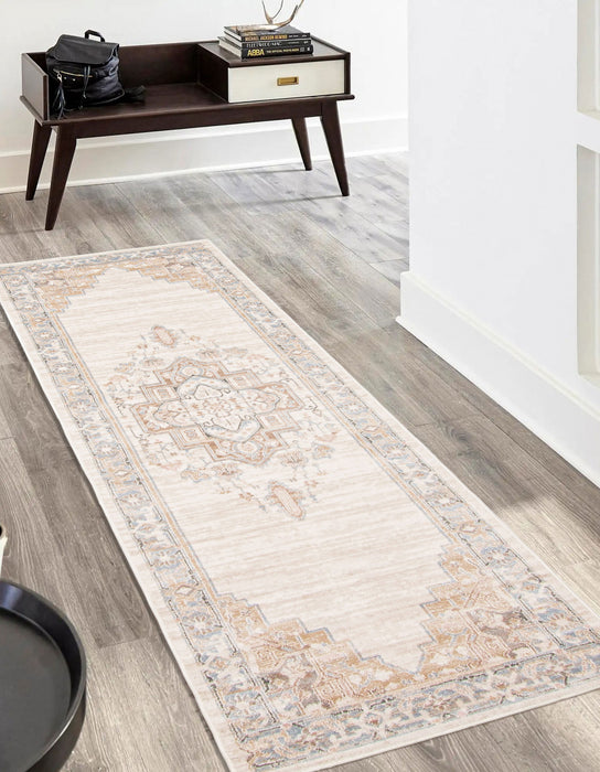 Carpette longue Katie ivoire - 2 pi 8 po x 8 pi 2 po  