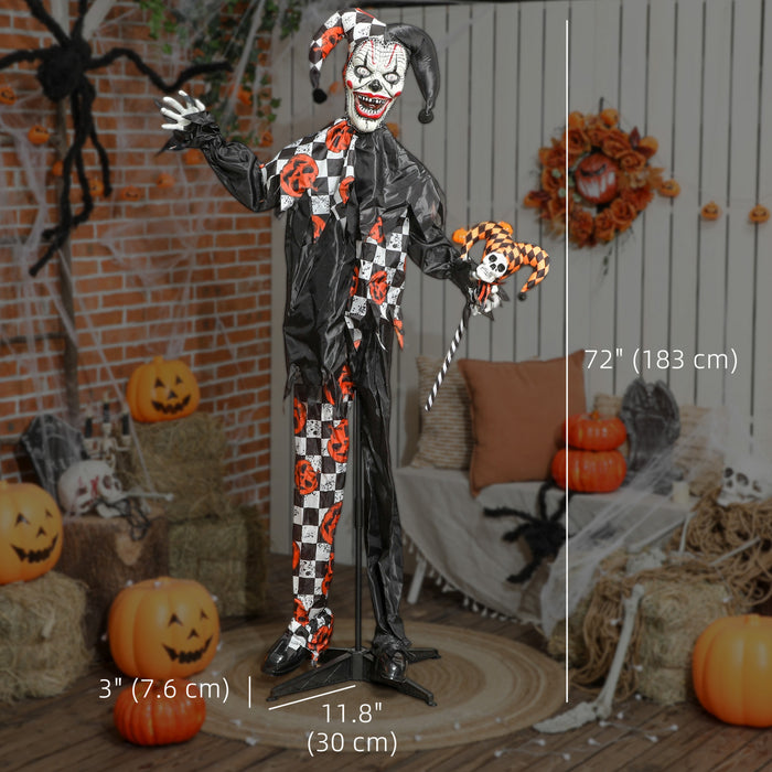 Outsunny Clown Anime Pour Halloween, Decorations Effrayantes Pour Halloween