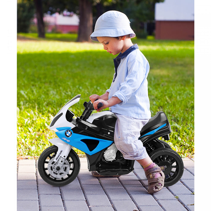 Costway Kids Ride On Motorcycle Bmw Autorise 6v Electrique 3 Roues Velo W / Musique Et Lumiere