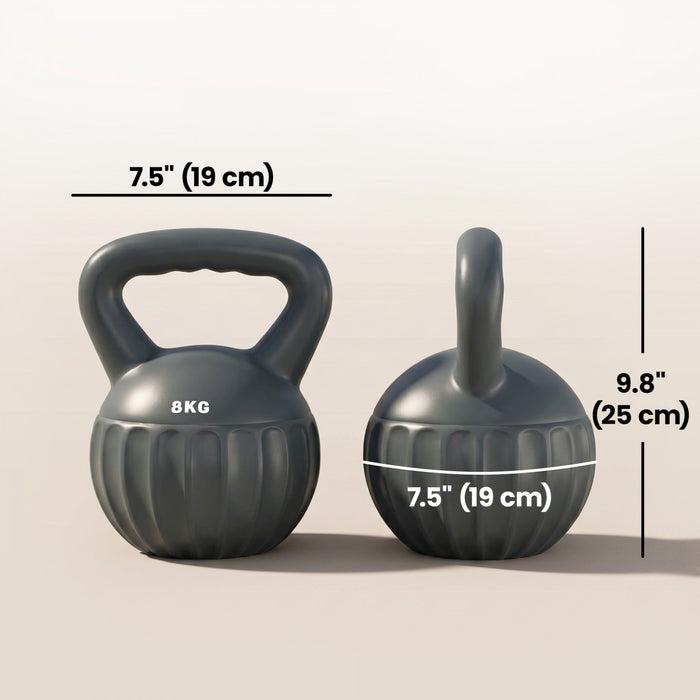 Soozier Kettlebell, kettlebell de 8 kg avec poignee antiderapante