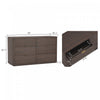 Evelyn Modern 60" Dresser in Brown (6-Drawer) | Commode moderne Evelyn 60" en brun (6 tiroirs)