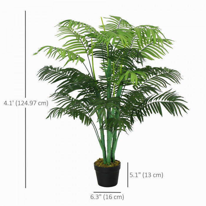 Outsunny Palmier Tropical Artificiel 122cm Faux Plante Realiste