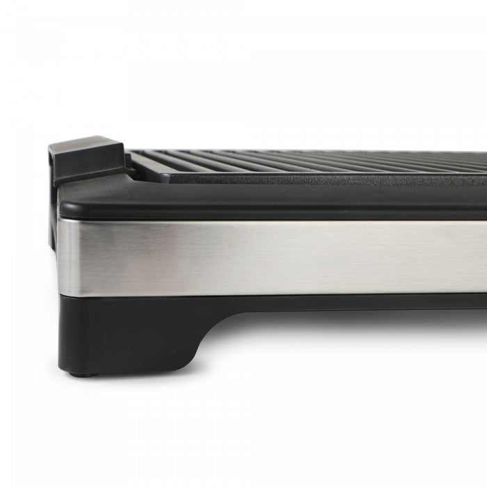 Gril electrique d'interieur CHIG20B, noir/acier inoxydable, Serie commerciale CHK