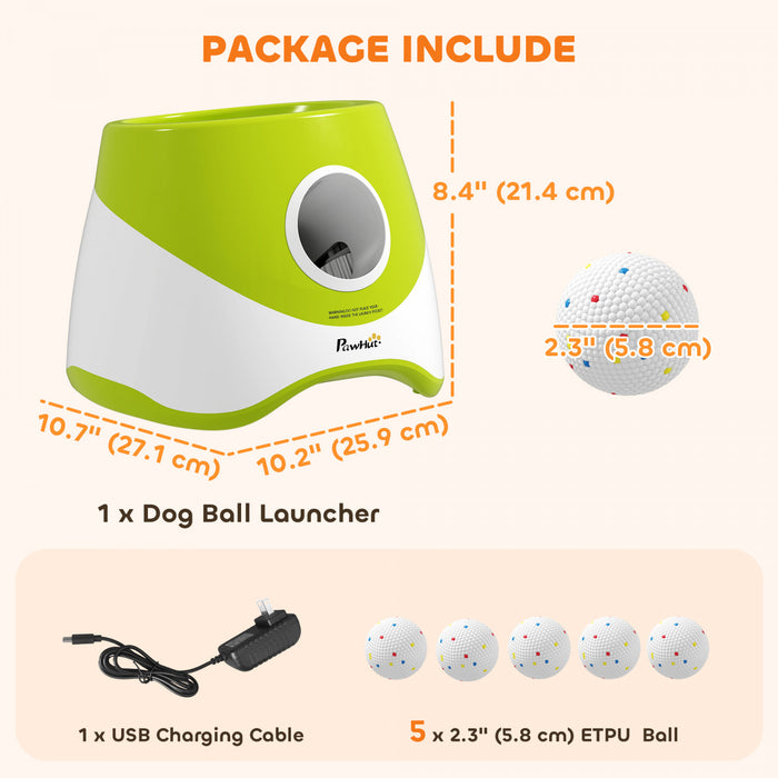Lanceur de Balles Automatique pour Chiens avec 5 Balles ETPU