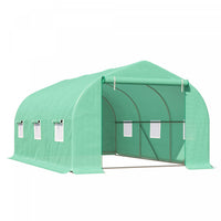 Outsunny 15'x10'x7' Serre Exterieure Jardin Plante Tunnel Maison Chaude Jardin Graine Fleur Croissan