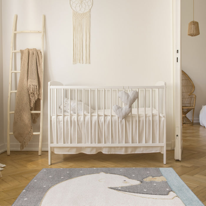 Tapis Kids toucher doux enfant ourson lapin, 3'11\" x 5'7\"