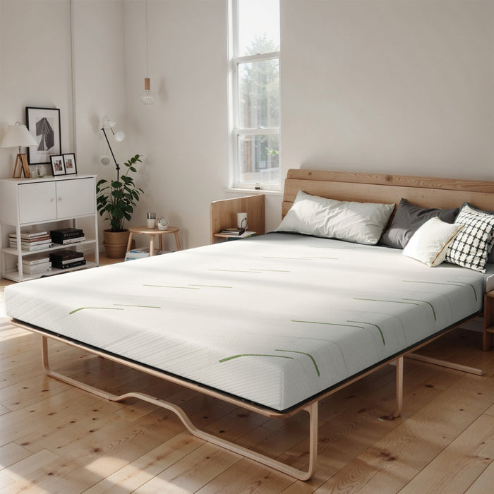 Mason matelas de canape en mousse a memoire de forme gel de 5 pouces, taille double - blanc