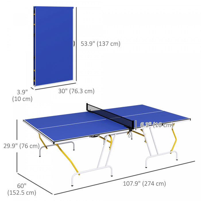 Soozier Table De Ping-pong Pleine Grandeur, Table De Ping-pong Pliante