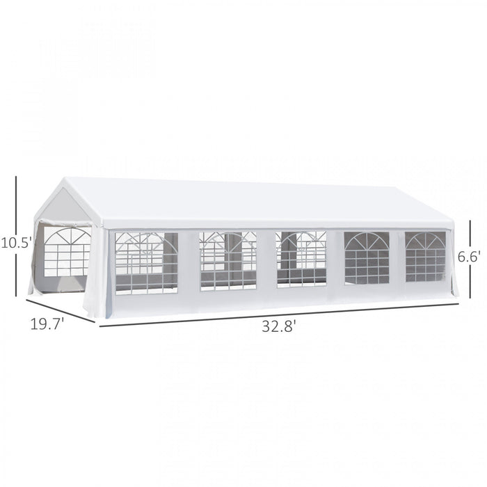 Outsunny Tente D'abri D'auto 32' X 20'