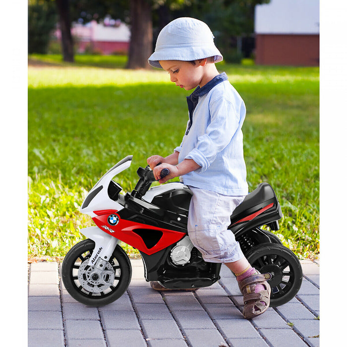 Costway Kids Ride On Motorcycle Bmw Autorise 6v Electrique 3 Roues Velo W / Musique Et Lumiere