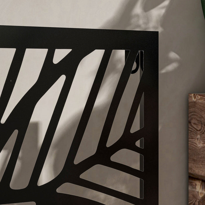 Outsunny Lit de jardin sureleve en metal avec ecran d'intimite, noir