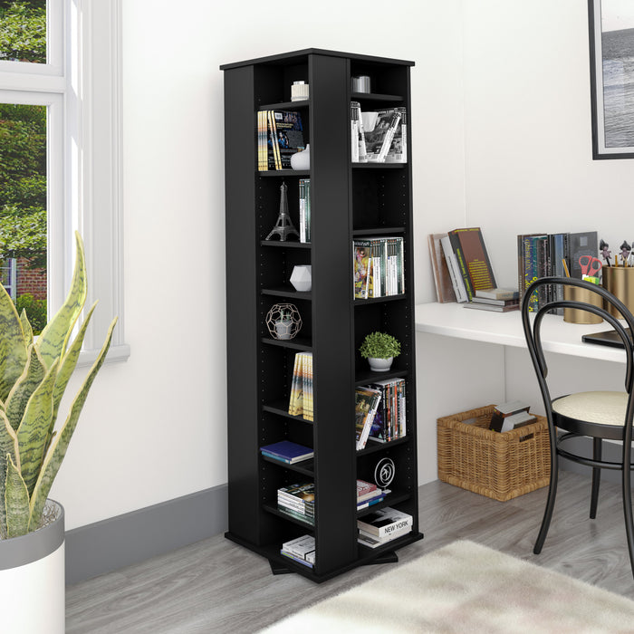 Etagere Multimedia A 36 Tablettes Reglables – Noir