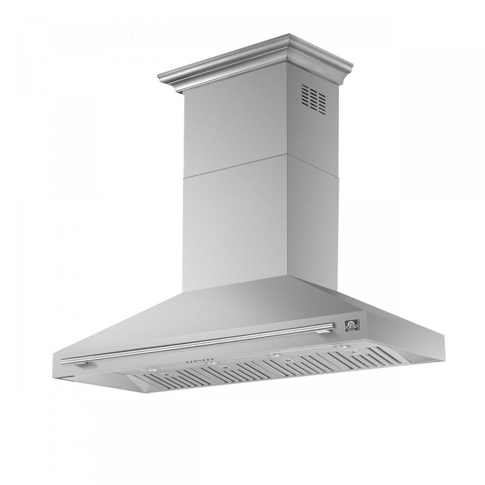 Hotte de cuisiniere murale Aria de 60 po en acier inoxydable-FRHWM5095-60