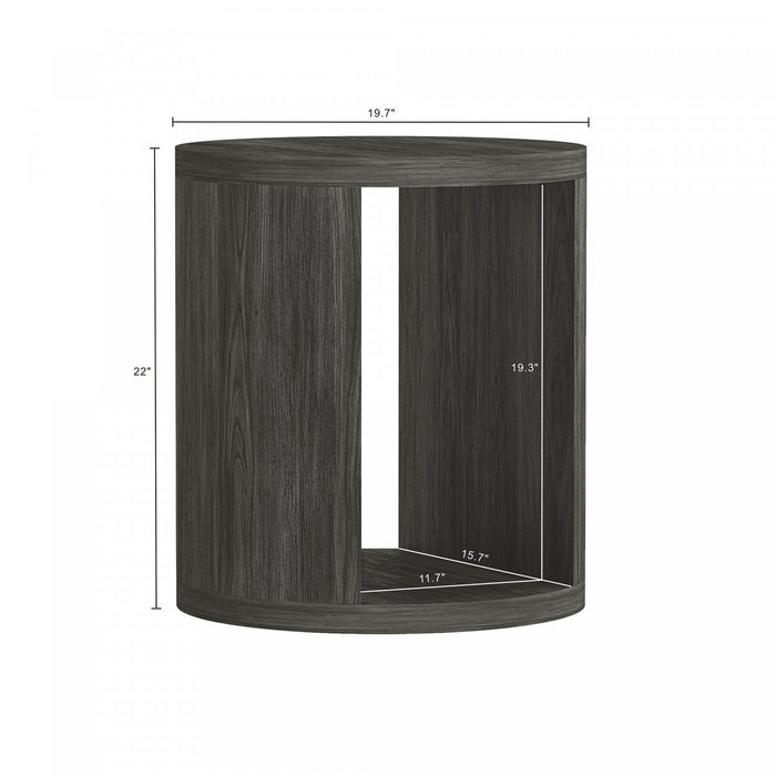Table d’appoint contemporaine Alure 20\" en charbon