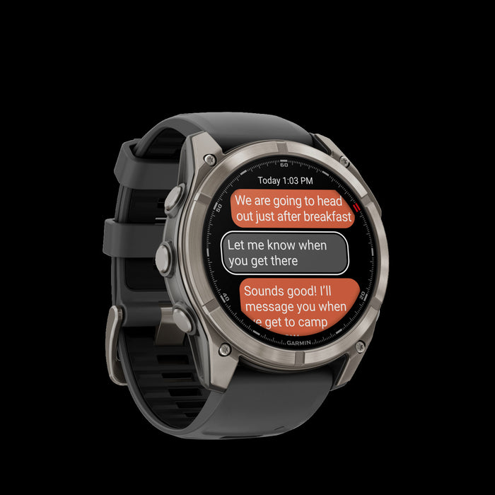 Montre intelligente Garmin Fenix 8 Pro 51 mm Graphite Premium - Vetement de performance, durabilite de lentille en saphir, previsions meteorologiques LTE, enregistrements de localisation, profils de triathlon