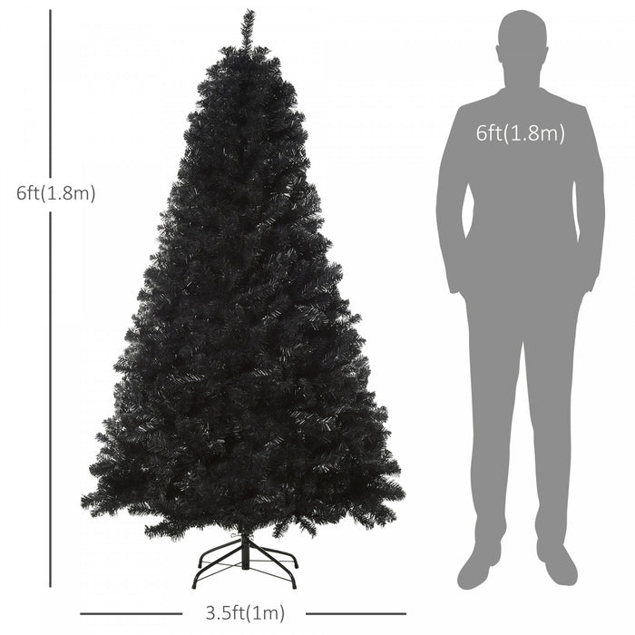 Homcom Arbre De Noel Artificiel De 6 Pieds 928 Branches Realistes