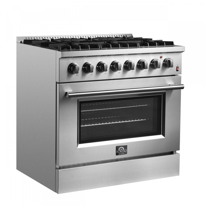 Cuisiniere a double combustible Marco 36 po, acier inoxydable, 5.36 pi³ - FFSGS6197-36