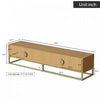 Aspect 70.8 Inch Modern TV Cabinet with Wood Grain Finish and Soft-Close Hinges, Natural | Aspect Meuble TV Moderne 70.8 po avec Finition Bois Graine et Charnieres a Fermeture Amortie, Naturel