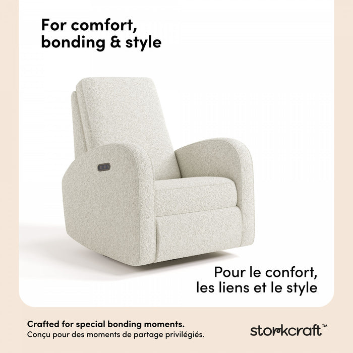 Storkcraft Santa Monica Fauteuil inclinable electrique - Boucle ivoire