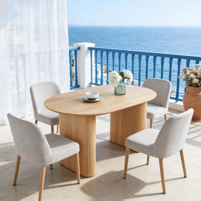 Table a manger extensible Lucas, finition chene
