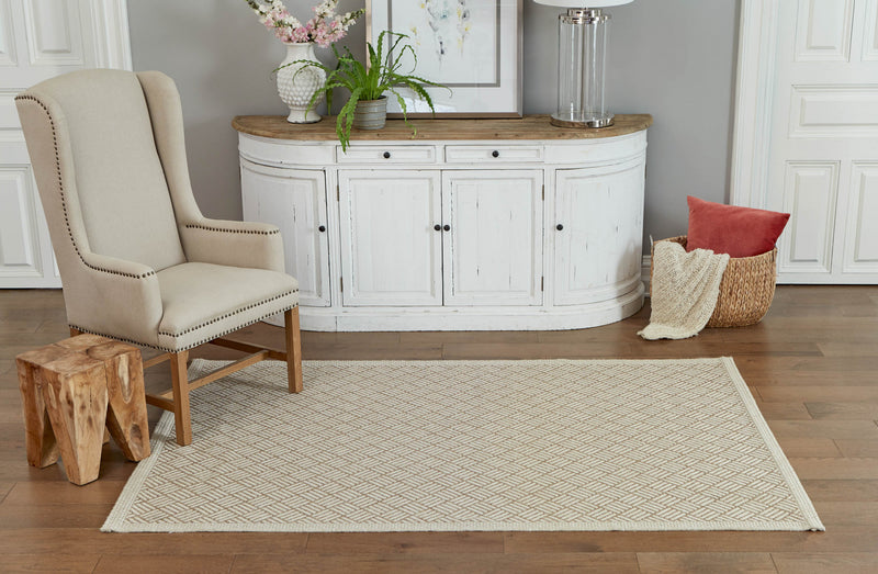 Tapis Contemporain Eve 5'0\" x 7'6\" en brun
