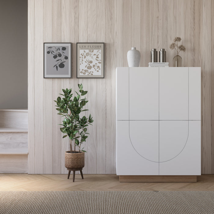 Buffet d’appoint haut Nauraa Nordika - blanc