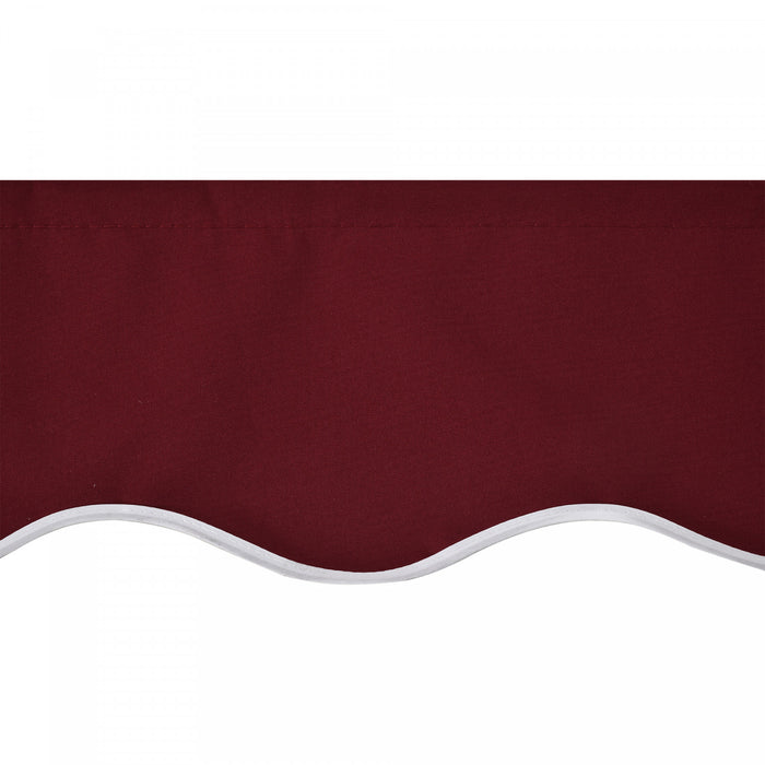 Outsunny Auvent De Remplacement Exterieur En Tissu Auvent Retractable 9'x8'