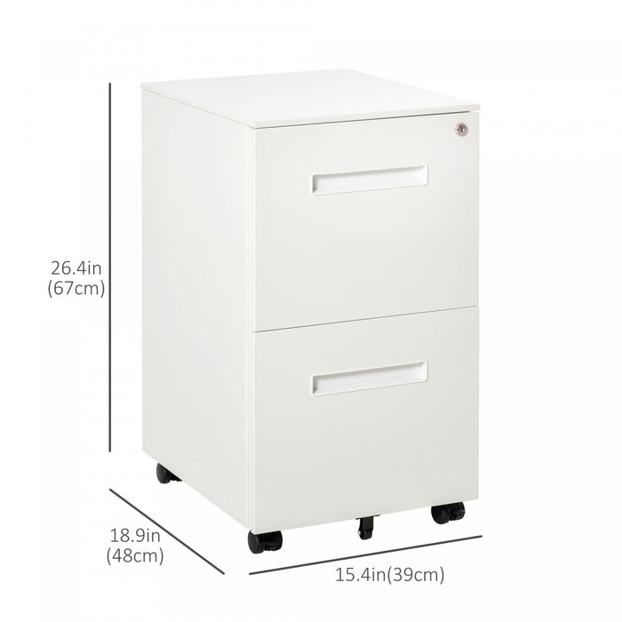 Vinsetto Classeur Vertical Classeur Verrouillable Pour Le Bureau
