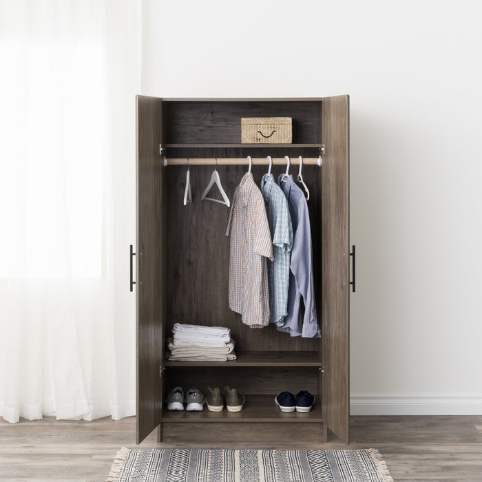 Armoire-penderie Elite de 32 po - gris délavé