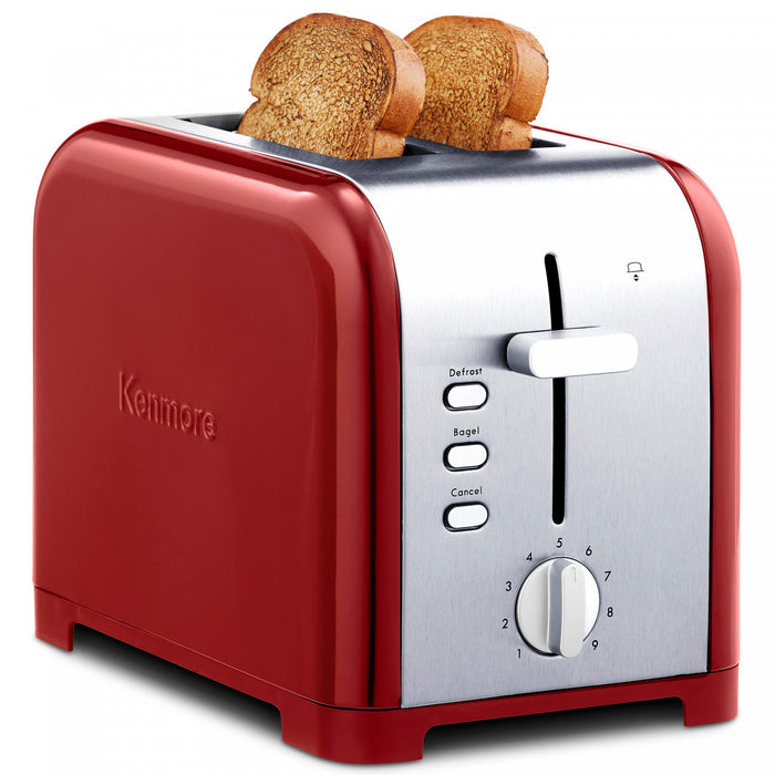 Grille-pain Kenmore à 2 tranches, rouge - KKTS2SR