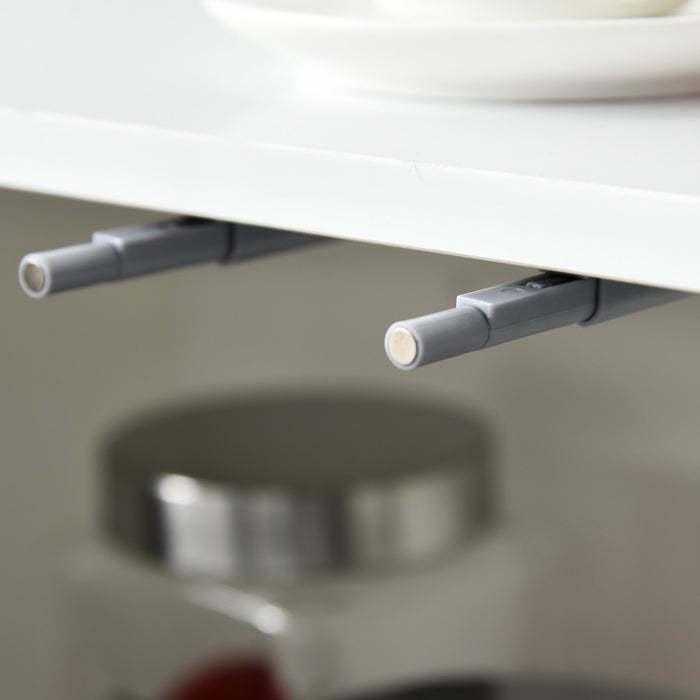 HOMCOM Buffet de cuisine avec tiroirs a ouverture par pression