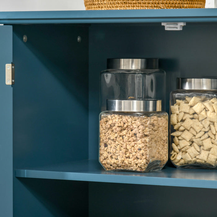 HOMCOM Buffet Moderne avec Portes Ajourees et Etagere, Armoire