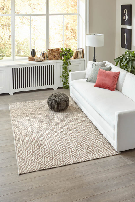 Tapis Contemporain Laura 6'7\" x 9'6\" en Ivoire
