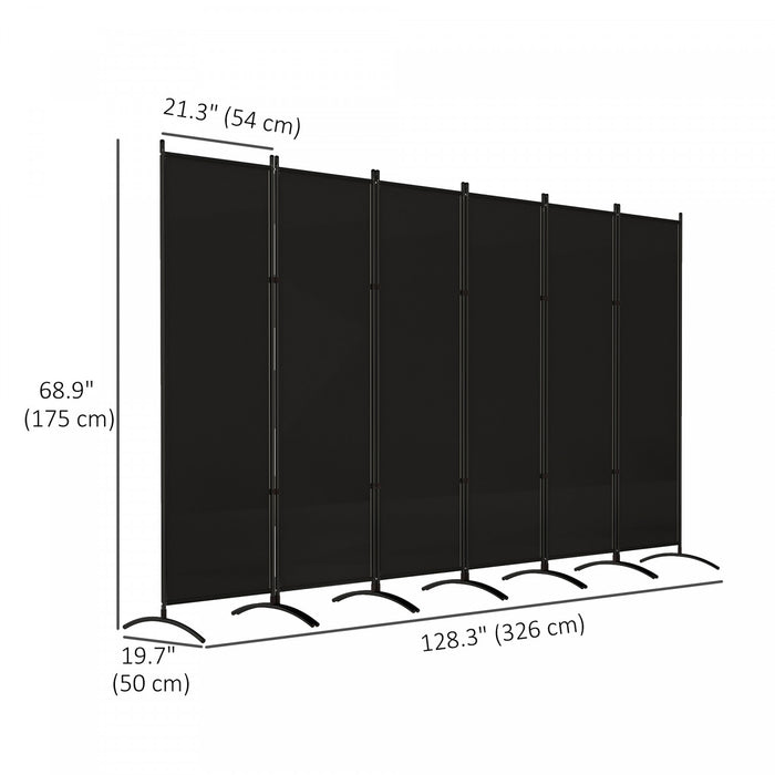Outsunny Ecran De Confidentialite Pliable, Separateur De Piece Uv30+, Noir