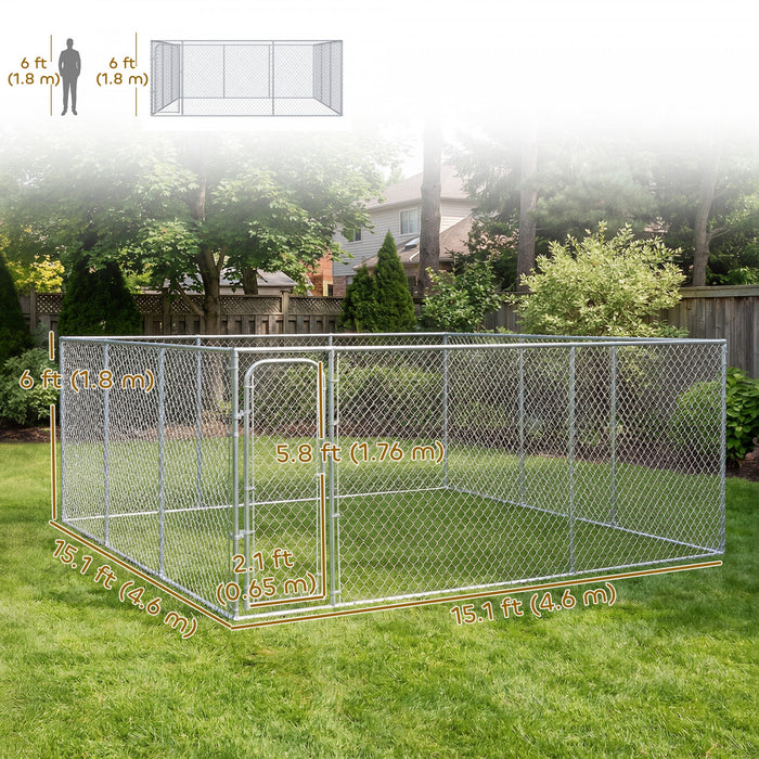 Enclos pour chiens exterieur, espace d'exercice pour chiots et chiens