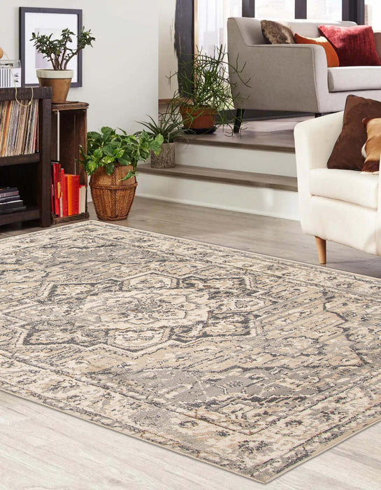 Carpette Priya grise - 8 pi 0 po x 10 pi 0 po