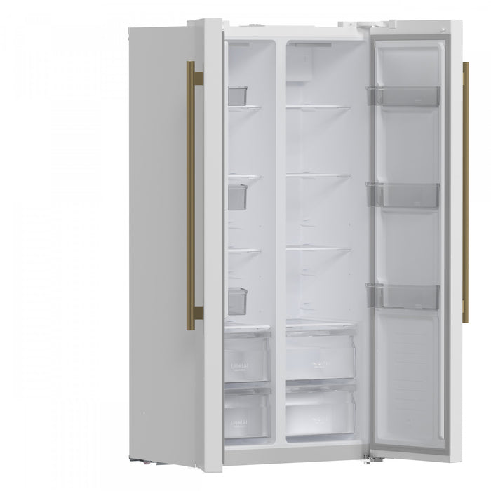 Refrigerateur cote a cote Salerno en blanche de 33 po, 15,6 pi³ - FFRBI1805-33WHT