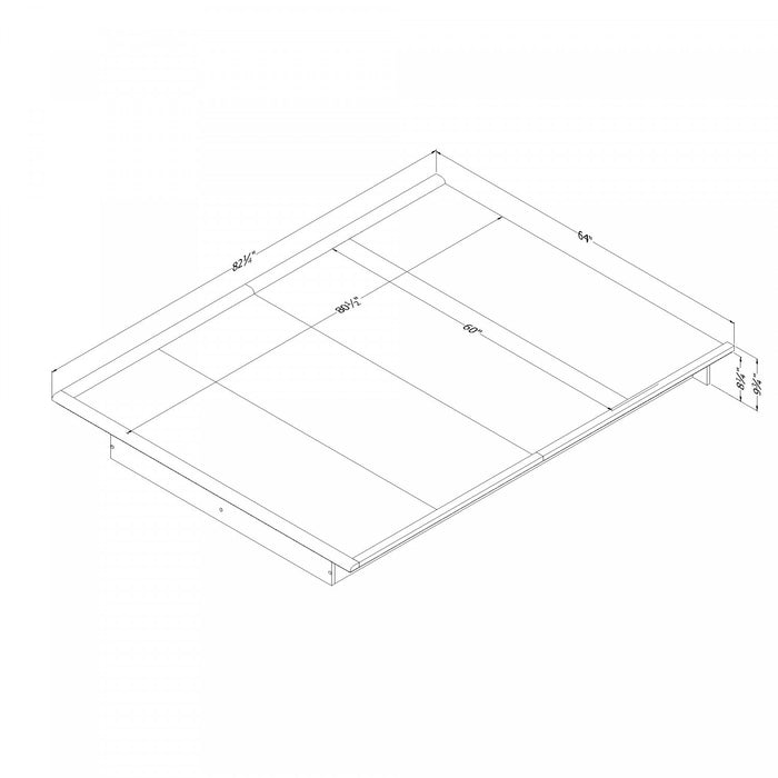 Step One Lit Plateforme - Noir Solide