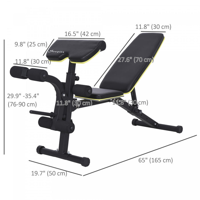 Soozier Banc de musculation multifonctionnel Banc d'halteres dossier