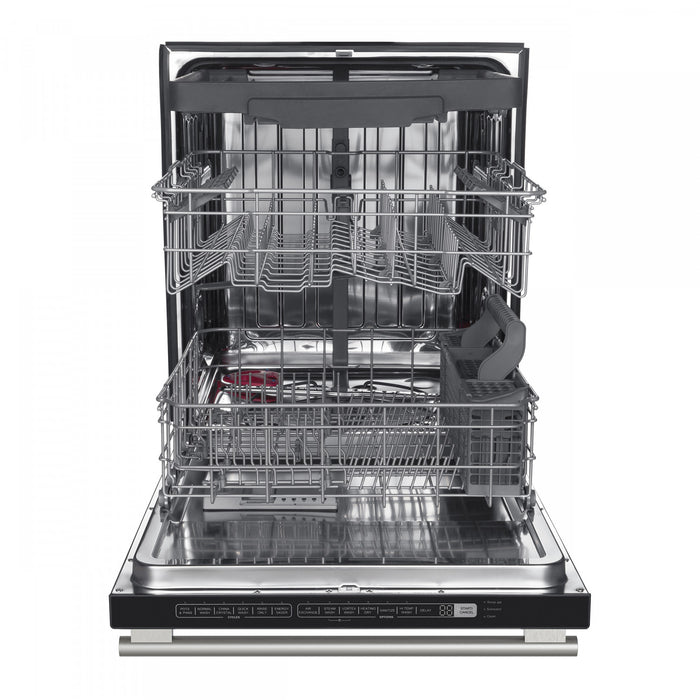 Lave-vaisselle encastrable Pozzo de 24 po, cuve haute, commande sur le dessus, noir, 49 dBA – FDWBI8067-24BLK