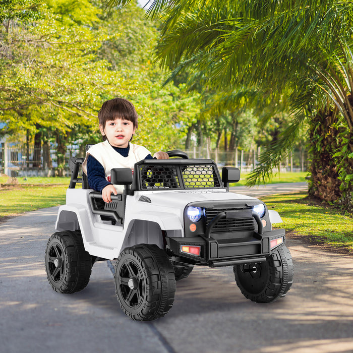 Costway Voiture Electrique 12 V Pour Enfants Costway, Alimente Par Batterie Avec Telecommande, Vehicule Jouet A 4 Roues Pour Garcons Et Filles